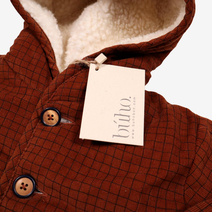 BUHO outlet NEUF 6m veste marron fourrée