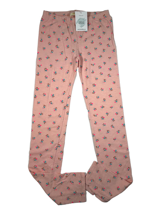 SOFT GALLERY 14 ans legging rose à motifs