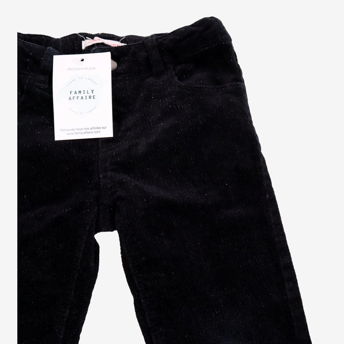 MONOPRIX 3 ans Pantalon velours noir paillettes