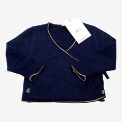 PETIT BATEAU 12m cache coeur cachemire marine