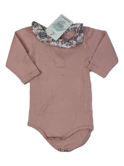 ROSE & THEO 6 mois body rose a col fleuri