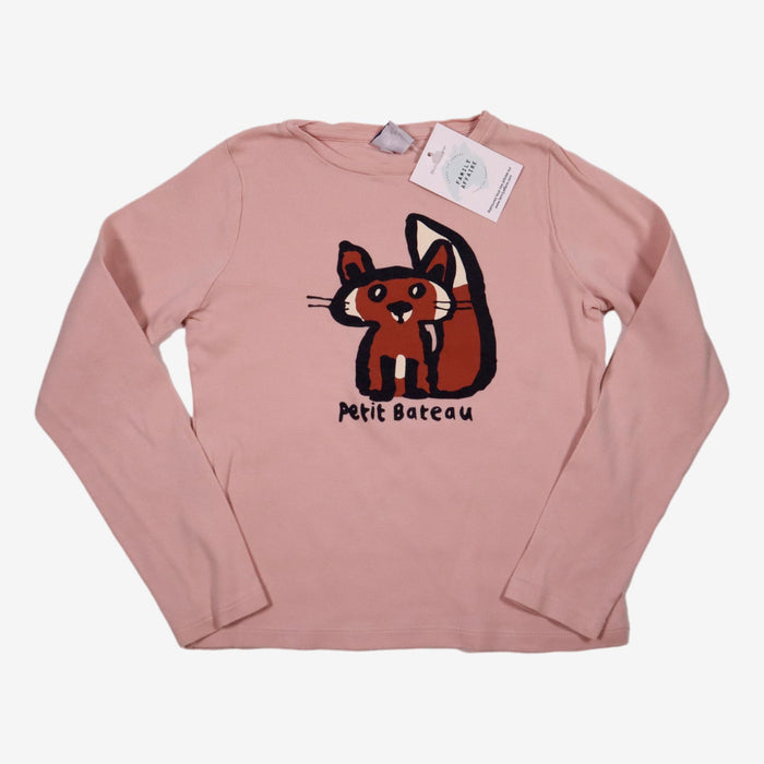 PETIT BATEAU 8 ans tee-shirt rose écureuil