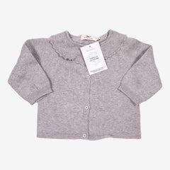 CYRILLUS 9 mois gilet gris en coton