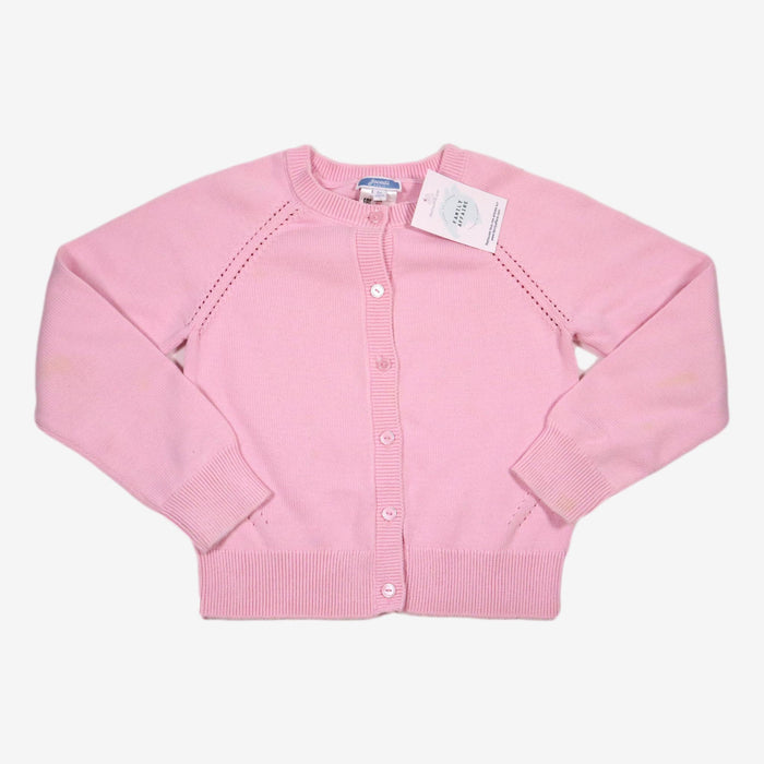 JACADI 8 ans gilet rose coton