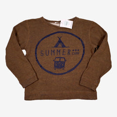 MONOPRIX 12 ans sweat kaki summer camp