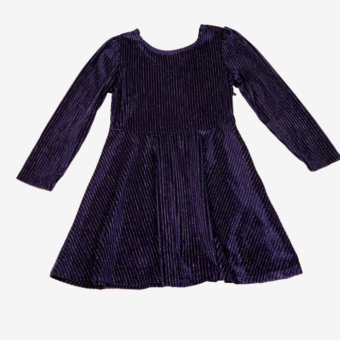 OKAIDI 4 ans neuve robe marine velours paillette