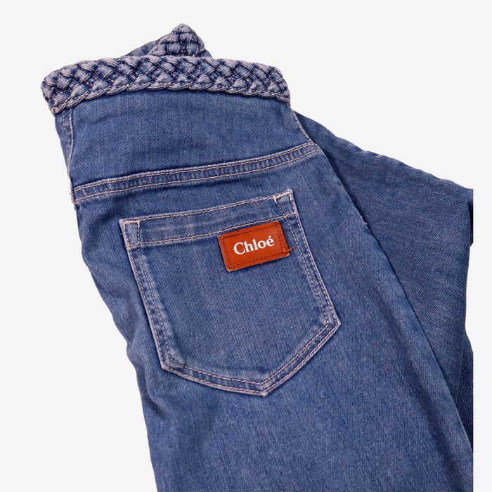 CHLOE 14 ans jean ceinture tresse