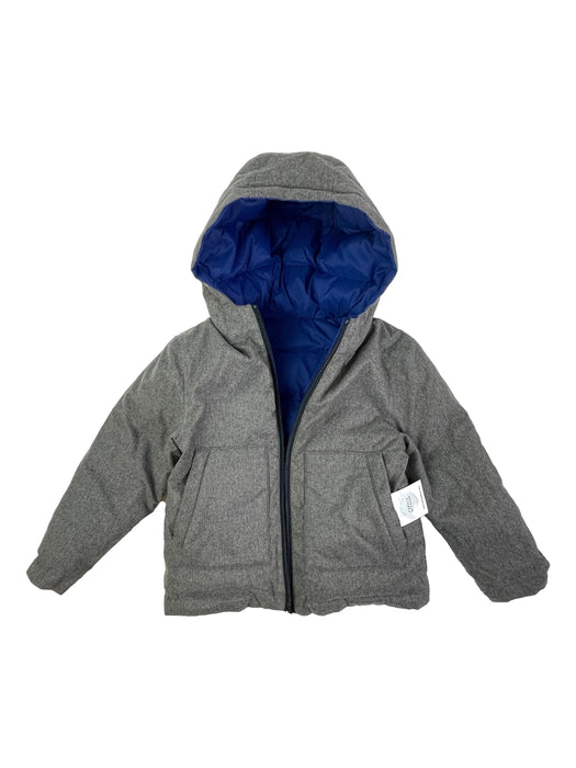 CYRILLUS 6 ans manteau bleu ou gris réversible