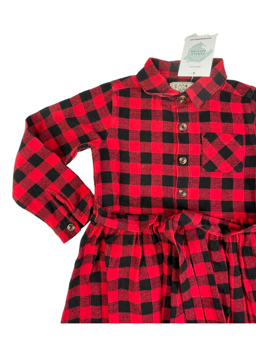 ELFIE LONDON 6 ans Robe a carreaux rouge et noir