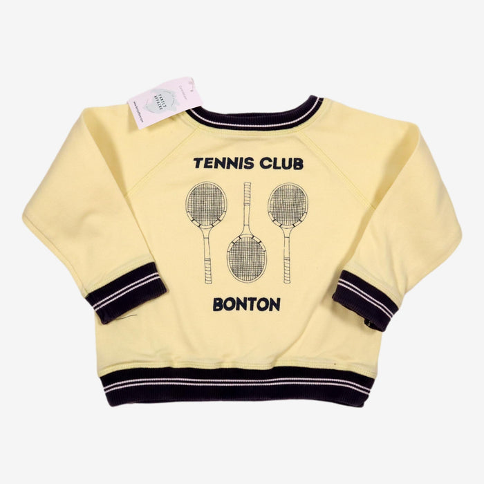 BONTON 6 ans sweat écru Tennis Club