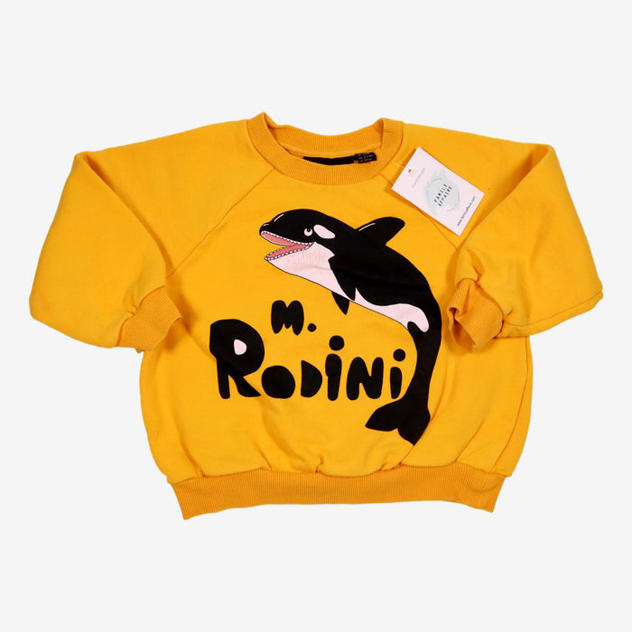 MINI RODINI 3 ans sweat moutarde orque