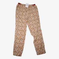 CYRILLUS 14 ans pantalon fleurs moutarde