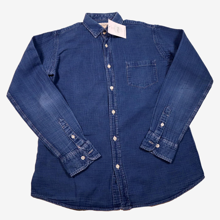 HARTFORD 14 ans chemise bleu délavé