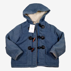 BONTON 6 ans manteau bleu intérieur Sherpa