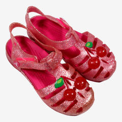 CROCS T29 sandales roses pailletées cerises