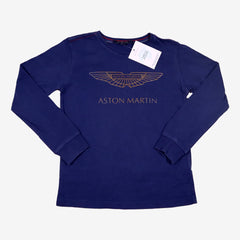 ASTON MARTIN 6 ans T-shirt bleu manches longues