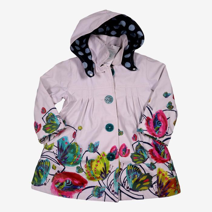 CATIMINI 2 ans manteau imperméable blanc dessins