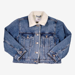 ZARA 8 ans veste en jean intérieur sherpa