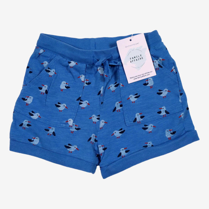 BOUTCHOU 2 ans short bleu mouettes