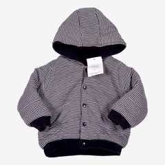 PETIT BATEAU 18 mois gilet rayures molletonné