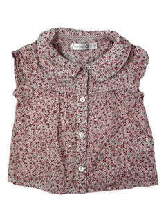 TROIZENFANTS 6 mois Blouse rose liberty