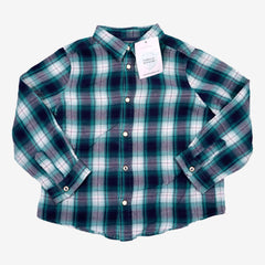 BONPOINT 4 ans chemise a carreaux verte