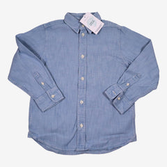 H&M 6 ans chemise bleu chambray clair