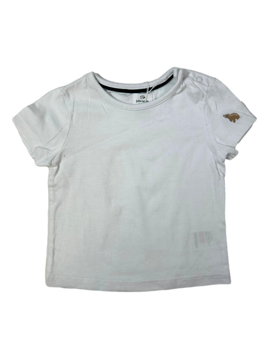 JOHN LEWIS 6 mois Tee-shirt blanc