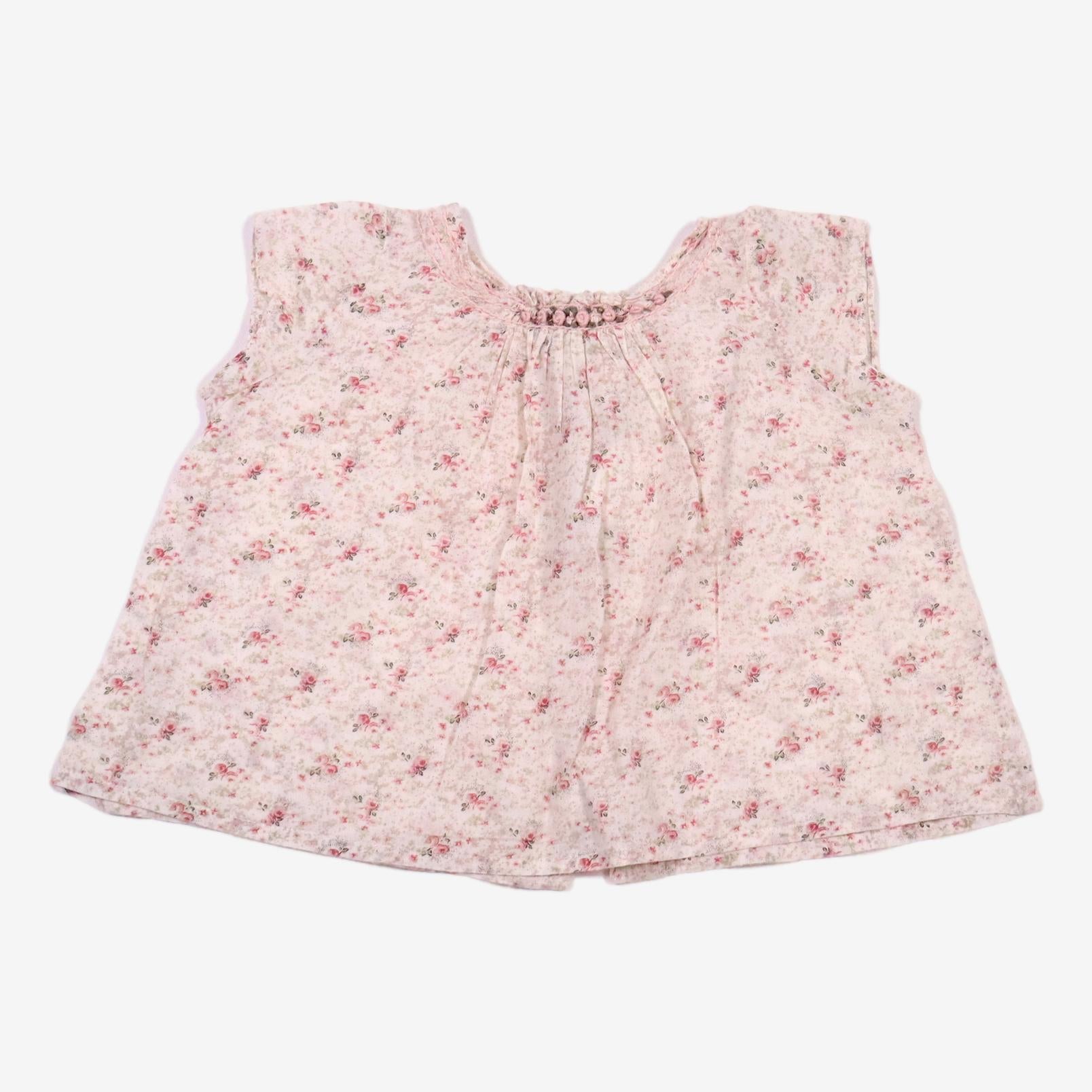 BONPOINT 6 mois Blouse fleurs roses