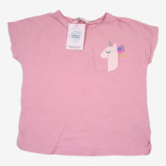 H&M 6 ans tee shirt rose imprimé licorne