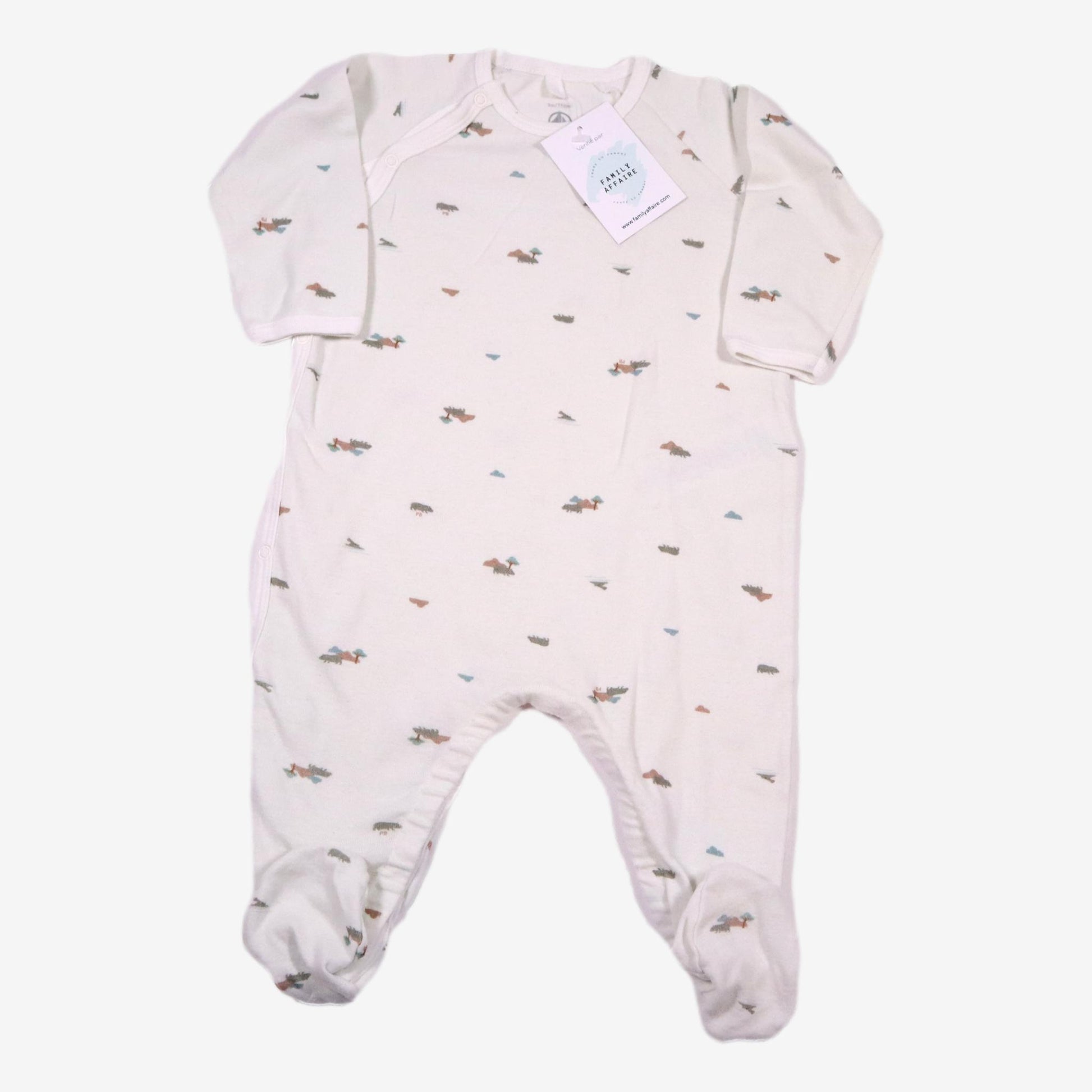 PETIT BATEAU 9 mois Pyjama léger blanc