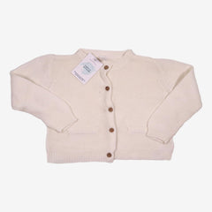 Gilet blanc 2 ans en maille et coton blanc