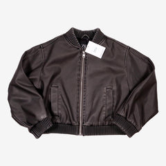 ZARA 8 ans Blouson simili cuir noir