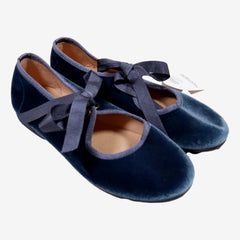 OKAA P 33 Chaussures velours bleues