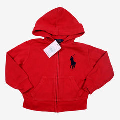 RALPH LAUREN 2 ans Sweat à capuche rouge