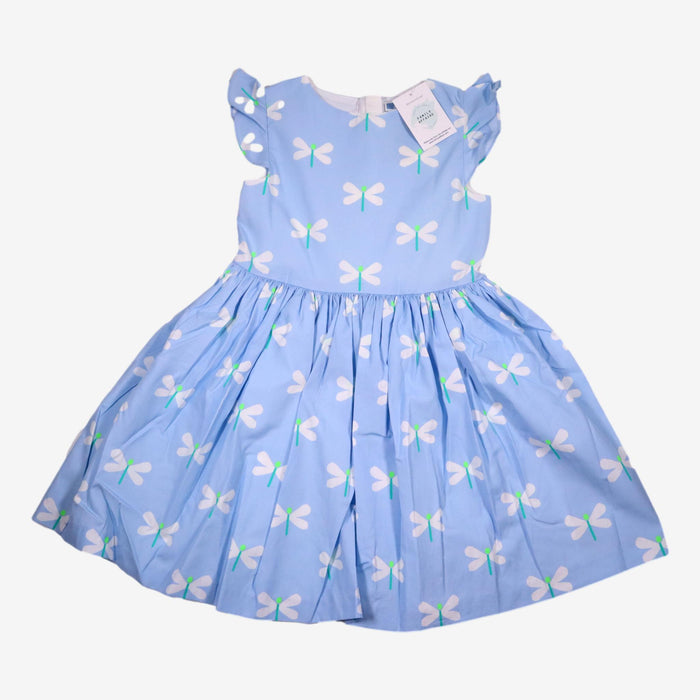 JACADI 8 ans robe bleue à imprimé libellules