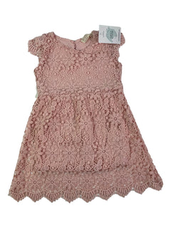 ZARA 3/4 ans robe rose dentelle