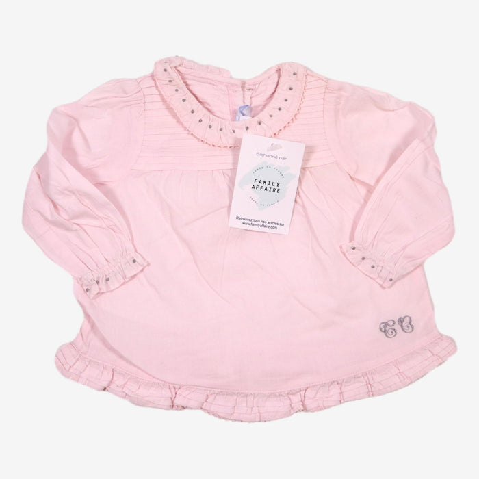 TARTINE ET CHOCOLAT 6m blouse rose col