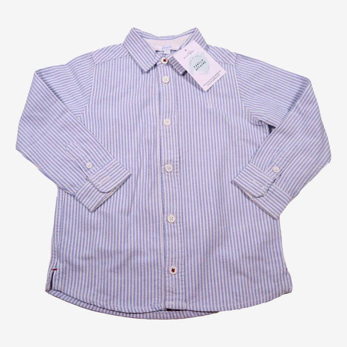 JACADI 3 ans chemise rayée bleu