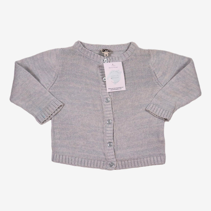 BONTON 4 ans gilet bleu gris