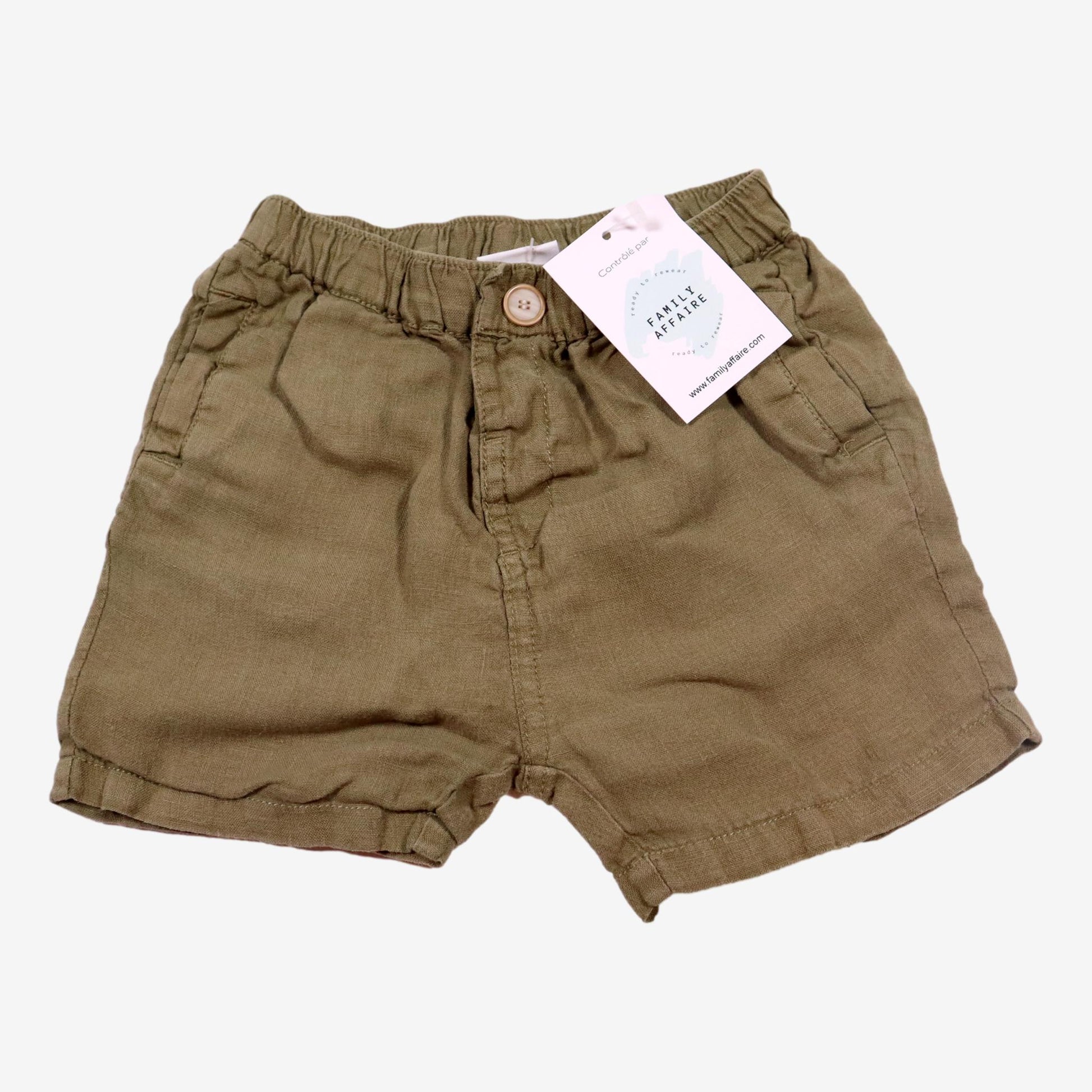 ZARA 9/12m short kaki