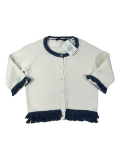 RIVER WOODS  14 ans gilet en maille blanc