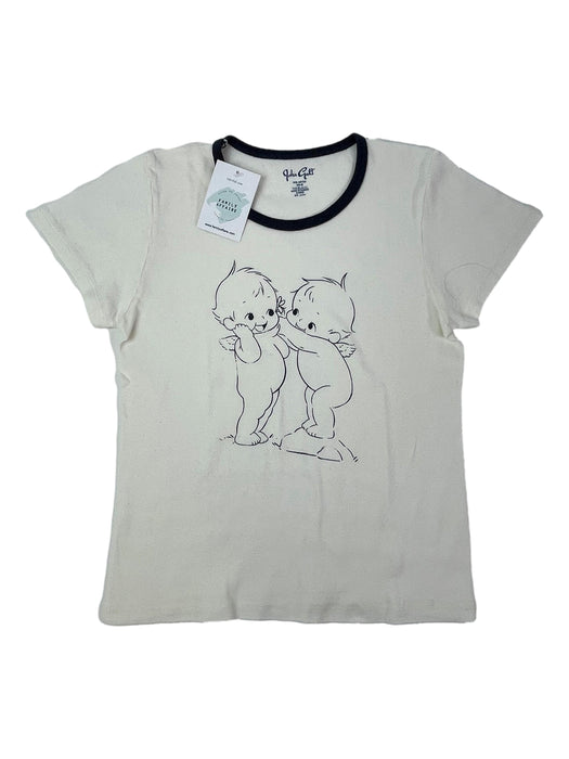 JOHN GALT 12 ans tee shirt blanc bébés anges