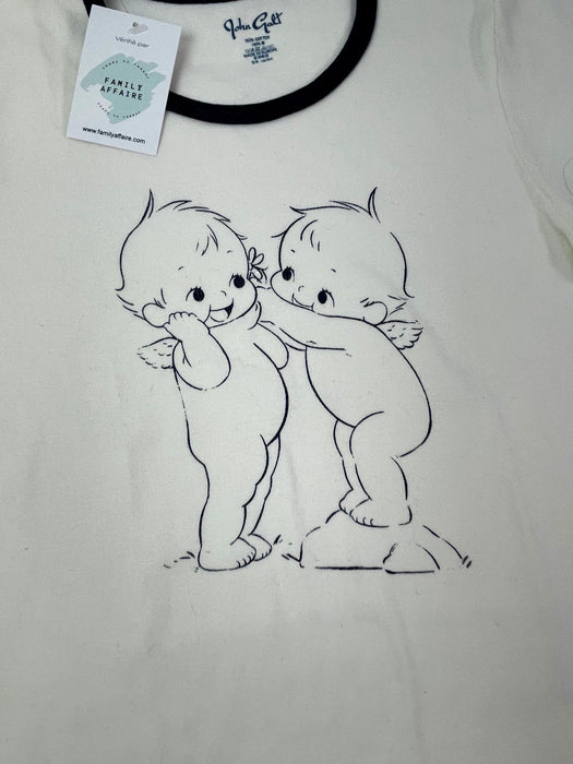 JOHN GALT 12 ans tee shirt blanc bébés anges