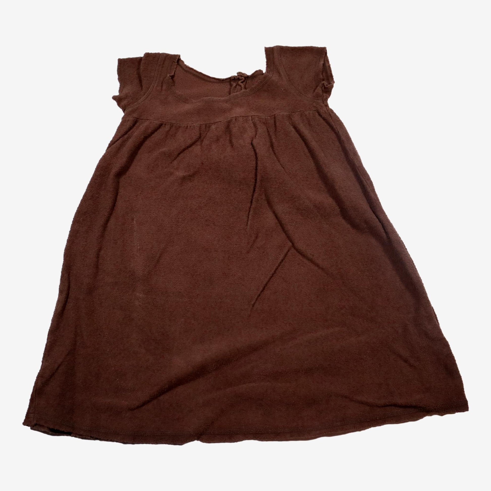 BONTON 4 ans robe éponge marron