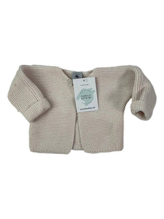 PETIT BATEAU 3 mois gilet rose pale point mousse