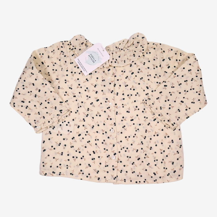 BONPOINT 2 ans Blouse écrue cerises