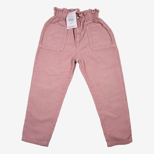 Pantalon rose en velours Zara, taille 5 ans, seconde main.