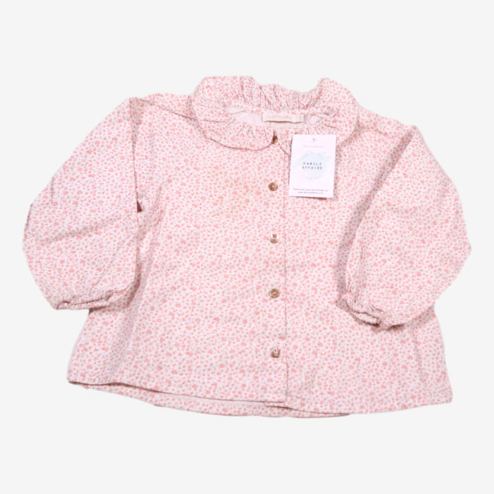 LES ENFANTINES 3 ans Chemise petites fleurs roses col