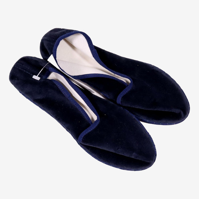 CHAUSSONS 35 en velours bleu marine